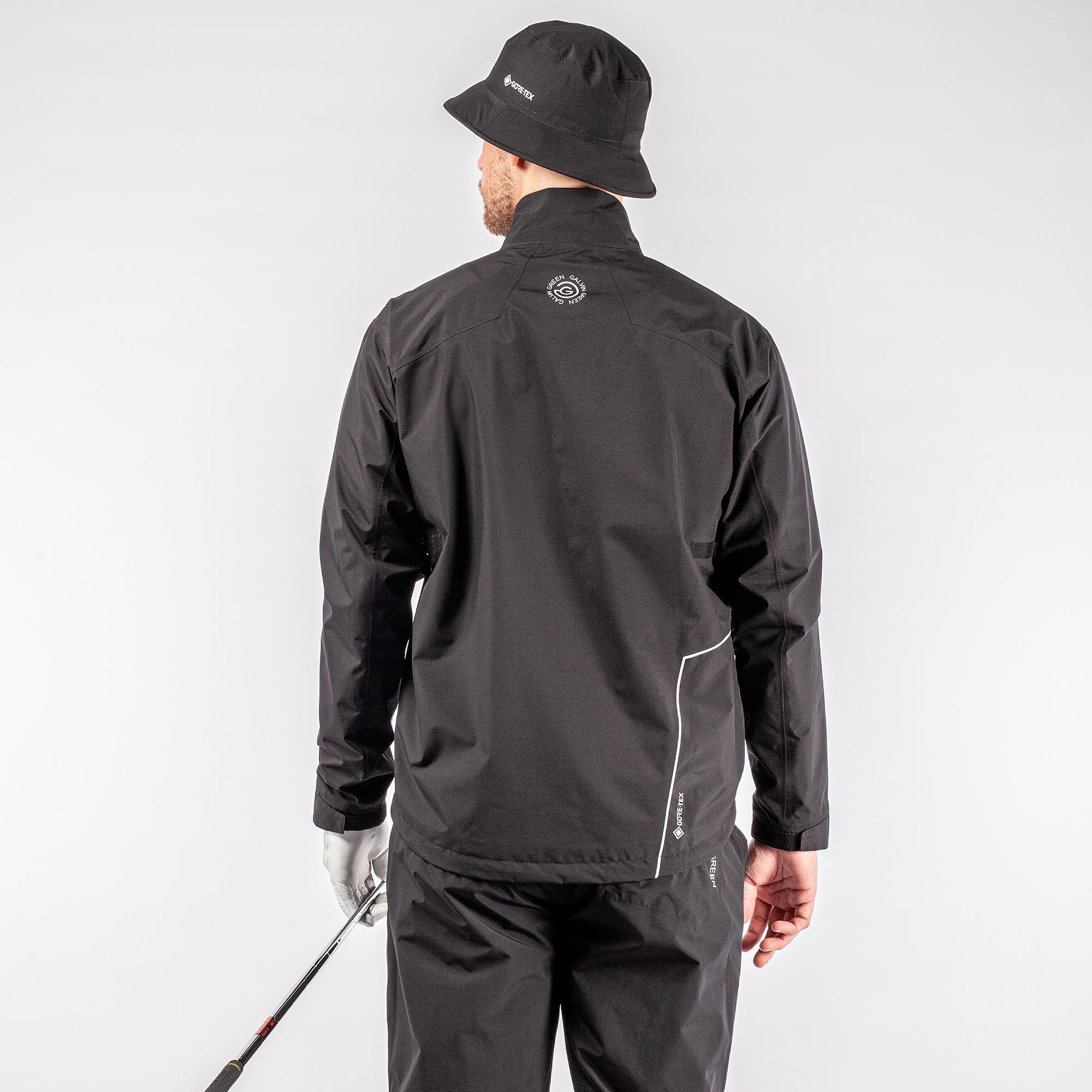 Galvin Green Axley Gore-Tex Mens Waterproof Golf Jacket Black/Forged Iron